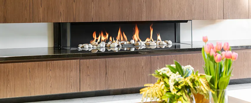 Double-height Fireplace Design Refurbishment in Irondequoit, New York